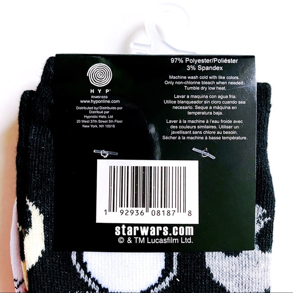 Disney Star Wars Porg Crew Socks 2 Pairs Movie Mens Womens Fun Novelty Gift - Picture 8 of 8